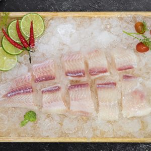 FROZEN PANGASIUS CUBES, UNTRIMMED